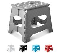 KEPLIN Marchepied Pliable Robuste de 27,9 cm | Repose-Pieds Pliable antidérapant pour Tout-Petits, Enfants et Adultes | Portable, en Plastique léger avec poignée de Transport pour intérieur ou