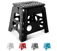 KEPLIN Marchepied pliable robuste de 33 cm | Repose-pieds pliable antidérapant pour tout-petits, enfants et adultes | Portable, en plastique léger avec poignée de transport pour intérieur ou extérieur