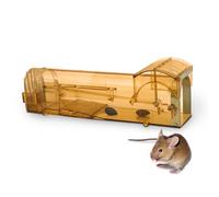 KEPLIN Piège à Souris Transparent et Convivial, Pas Besoin de Tuer Pieges a Rat a Moles, Catch Smart Mouse réutilisable pour Une Utilisation à l’intérieur et à l’extérieur (1pk, Marron)
