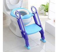 KEPLIN Réducteur Toilette Enfant avec Marche-Adaptateur de WC Portable, Réducteurs de Toilettes avec Marches Durables, Grands, Antidérapants,Rebord Souple, Adapté aux Toilettes en Forme de V, U, O