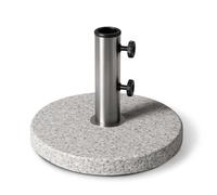 KEPLIN Support de Base de Parasol 12 kg - Support de Parasol en Granit Robuste pour Jardin, mobilier d'extérieur, auvent, tonnelle, auvent - Résistant aux intempéries - Convient aux poteaux de 45 mm