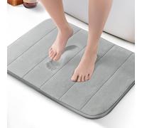 KEPLIN Tapis de Bain en Mousse à mémoire de Forme, Ultra Doux, très Absorbant, antidérapant, Lavable en Machine, Confort Luxueux pour la Maison et la Salle de Bain (50 x 60 cm)
