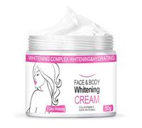 Keptfeet Crème hydratante éclaircissante - Crème décolorante Anti-Taches foncées,Crème Eclaircissante Blanchissante pour Femme Peau Visage et Zones Sensibles