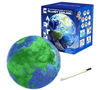 Keptfeet Kit d'Pierres précieuses Discovery - Kit d'la Terre méga Pierres précieuses géographiques, déterrer 8 Pierres précieuses et Cristaux, Jouets miniers éducatifs