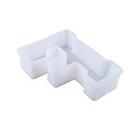 Keptfeet Moule en résine GranLettre - Moule Alphabet Majuscule - Moules à Grandes Lettres pour résine, Moule en Silicone pour la Bougies à Biscuits en Cristal Bricolage