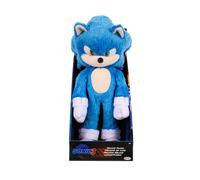 Sonic 3 The Hedgehog Le Film - Official Sega Licensed - Deluxe Sonic Soft Toy - 33 cm - Blue Hedgehog - Soft - Realistic Details - Sparkling Eyes - Children's Soft Toy - Collectable - 3 Years +