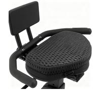 Kepuarm Coussin de Selle Universel pour Vélo d'Appartement Couché 15 x 10 x 3 Pouces, Coussin de Siège Respirant en Maille 4D pour Vélo d’Appartement, Housse de Selle Confortable (Noir)