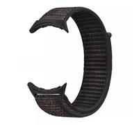 Kepuch Bande Velcro Tressée Nylon Compatible avec Google Pixel Watch 3 43mm - Bracelet Elastique Tressé de Remplacement pour Femmes Hommes - Sable Noir