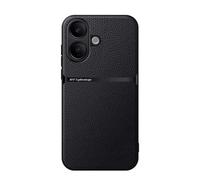 Kepuch Coque pour Vivo V60 Lite 5G Intl Noir | Litchi Case Housse Étui Plaque de Métal Intégrée