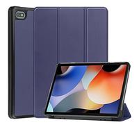 Kepuch Custer Coque pour Blackview Oscal Pad 10, Tab 7, Tab 7 Pro,PU-Cuir Étui Housse - Bleu