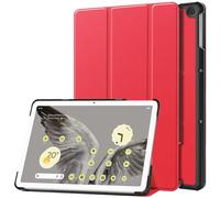 Kepuch Custer Coque pour Google Pixel Tablet 11" 2023,PU-Cuir Étui Housse - Rouge