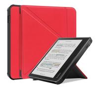 Kepuch Custer Coque pour Kobo Libra Colour 2024/ Libra 2 2021,Tolino Vision Colour,PU-Cuir Étui Housse - Rouge
