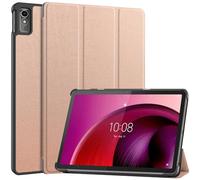 Kepuch Custer Coque pour Lenovo Tab M10 5G 10.6" TB360ZU,PU-Cuir Étui Housse - Rose Or