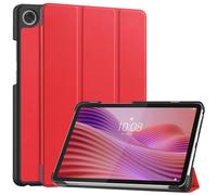 Kepuch Custer Coque pour Lenovo Tab One TB305XU TB305FU/Tab K9 8.7",PU-Cuir Étui Housse - Rouge