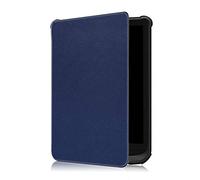 Kepuch Custer Coque pour Pocketbook 606/616/627/628/632/632 Plus/632 Aqua/633/Colour/Touch Lux 4/Touch Lux 5/Basic Lux 2/Basic 4/Touch HD 3/Touch HD 3 Limited Edition,PU-Cuir Étui Housse - Bleu