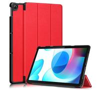 Kepuch Custer Coque pour Realme Pad 10.4",PU-Cuir Étui Housse pour Realme Pad 10.4" - Rouge