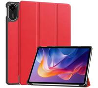 Kepuch Custer Coque pour Redmi Pad 2 11" 2025,PU-Cuir Étui Housse - Rouge