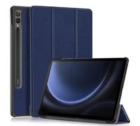 Kepuch Custer Coque pour Samsung Galaxy Tab S10+ 12.4" X820 X826B / S9 FE+ X610 X616 / S9+ X810 X816B X818U,PU-Cuir Étui Housse - Bleu