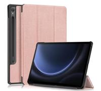 Kepuch Custer Coque pour Samsung Galaxy Tab S9 FE 11" X510 X516B, S10 FE X520 X526B,PU-Cuir Étui Housse - Rose Or