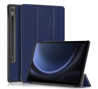 Kepuch Custer Coque pour Samsung Galaxy Tab S9 FE 11" X510 X516B, S10 FE X520 X526B,PU-Cuir Étui Housse - Bleu