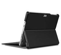 Kepuch Custer Coque pour Surface Pro 7 6 5 4,PU-Cuir Étui Housse pour Surface Pro 7 6 5 4 - Noir