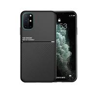 Kepuch Mowen Coque Housse Étui Plaque de Métal Intégrée pour Oneplus 8T - Noir