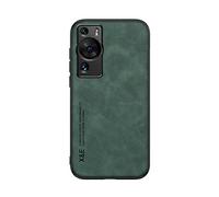 Kepuch Silklike Coque pour Huawei P60 Pro - Case Housse Étui Plaque de Métal Intégrée pour Huawei P60 Pro - Vert