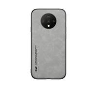 Kepuch Silklike Coque pour Oneplus 7T - Case Housse Étui Plaque de Métal Intégrée pour Oneplus 7T - Gris