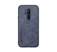 Kepuch Silklike Coque pour Oneplus 8 Pro - Case Housse Étui Plaque de Métal Intégrée pour Oneplus 8 Pro - Bleu