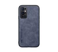 Kepuch Silklike Coque pour Oneplus 9 Pro - Case Housse Étui Plaque de Métal Intégrée pour Oneplus 9 Pro - Bleu