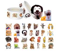 KEPYATI 1000 Autocollants Emoji Chat, Pack D'Autocollants De Chat Mème Drôles, Autocollants En Vinyle Imperméables Pour Kindle Bouteilles Téléphones Mobiles, Cadeau Parfait Pour Votre Meilleur Ami (A)