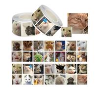 KEPYATI 1000 Autocollants Emoji Chat, Pack D'Autocollants De Chat Mème Drôles, Autocollants En Vinyle Imperméables Pour Kindle Bouteilles Téléphones Mobiles, Cadeau Parfait Pour Votre Meilleur Ami (C)