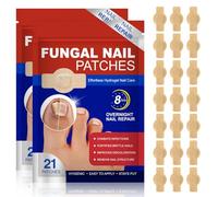 KEPYATI 42 Pièces Fongiques, Nail Patches, Patchs Traitement Mycose Ongles Des Pieds, Force Supplémentaire 8 Heures Réparation D'Ongles, Efficace Contre Les Infections Fongiques