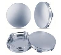 KEPYATI 4Pcs Cache Moyeu 60Mm, Cache Moyeu Seat Universels, Enjoliveurs Centre De Roue De Voiture En Argent Compatible Mercedes Et Vw Et Audi, Cache Jante Accessoires Voitures (Od 60Mm Id 56Mm)
