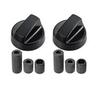 KEPYATI Bouton De Commande Universel Noir Pour Toutes Les Marques De Fours, Cuisinières Et Plaques De Cuisson (Paquet De 4) (Noir / 2 PCS)