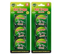 KEPYATI Gel Anti Fourmis, 6 Pièges à Fourmis Prêts à l'Emploi pour Intérieur et Extérieur, Appât Non Toxique et Inodore pour Éliminer la Fourmilière