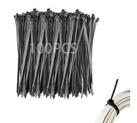 KEPYATI Lot De 100 Colliers De Serrage En Plastique, Colliers De Serrage Verts, Pour Électricien Et Jardinage