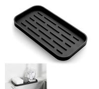 KEPYATI Porte-Éponge En Silicone,Petit Plateau D'Évier De Cuisine,Porte-Savon Pour Évier De Cuisine,Tapis D'Égouttoir À Vaisselle En Silicone Pour Éponges,Brosses, Salle De Bain, Cuisine