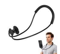 KEPYATI Support de Téléphone Tour de Cou Magnétique, Version Améliorée pour Usage au Lit, Bureau et Extérieur, Téléphone Portable Autoportrait Noir