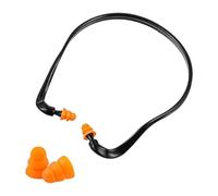 KEQAR 1 Paire de Bouchons d'Oreilles avec Arceau + 5 Paires d'Embouts de Rechange en Mousse, Protection Auditive Anti-Bruit pour Dormir, Tir, Chantier et Travaux