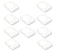 KEQAR 10-piece card case for single and dual SIM cards, Memory card case, SD and TF storage and protection case, SD card holder, SD case, SD memory case