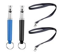 KEQAR 2 PCS Sifflets Ultrasoniques Silencieux Haute Fréquence pour Dressage et Rappel, Accessoires d'Éducation Canine (3A)