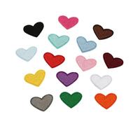 KEQAR 30pcs Heart Embroidery Fabric Patch, Kids and Adults Patches, Clothing Patches for Clothes, Bags, Hats, Jackets, Jeans, DIY Decoration