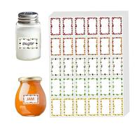 KEQAR 510 Pièces Etiquettes Autocollantes Bocaux,éTiquettes Autocollantes CongéLation Alimentaire, Autocollants Étiquettes Vierge, pour Bocaux, Enveloppe, Épices, Baking, Peut Écrire (3 x 5cm)