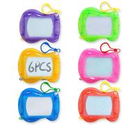 KEQAR 6 Pcs Mini Ardoise Magique Porte-clés Enfant Cadeaux Invités Anniversaire Tableau Magnétique Petits Jouets Giveaways Tombola Pinata Activité Ludique