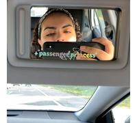 KEQAR 8 pièces Accessoires de Voiture de Princesse, Autocollants en Vinyle, Couronne D'étoiles De Coeur de Rose, Miroir de Voiture Étanche Mignon, Passenger Princess Stickers (Quatre couleurs)
