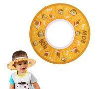 KEQAR Chapeau Douche Réglable, Bonnet Souple Imperméable pour Enfants, Shampooing avec Visière Bain et Protection Oreille, Rince Tête, les Yeux (Diamètre intérieur: 10 cm, extérieur: 30 cm)