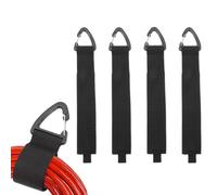 KEQAR Lot de 4 sangles pour rallonges, organisateur de câbles haute performance avec boucle métallique, en velcro réutilisables et robustes pour câbles électriques (38 x 2,4 cm)