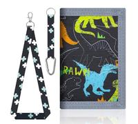 KEQAR Nouveau Portefeuille pour Enfants: ce Porte Monnaie Enfant a Tout ce Dont il a Besoin,Un Zip sécurisé et Un Compartiment échange étudiant Ainsi qu'une Sangle pour accrocher Autour du Cou