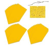 KEQAR Pièges Collants Double Face, 30 pièces Attrape-Mouches et Insectes, Efficaces à Utiliser, Adhésifs Capturer Aleurodes, Moustiques, Pucerons Autres, Anti, Idéal pour Plantes (20 x 15cm) (Jaune)